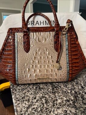 Brahmin Arden Satchel gorgeous MUST SEE